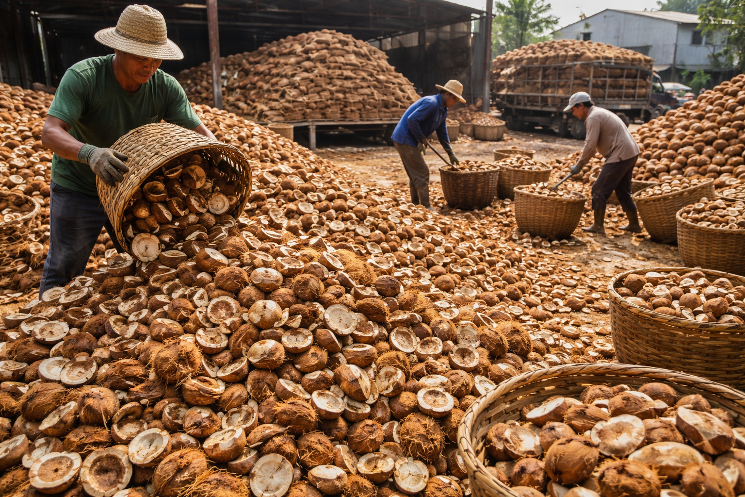 Copra storage warehouse