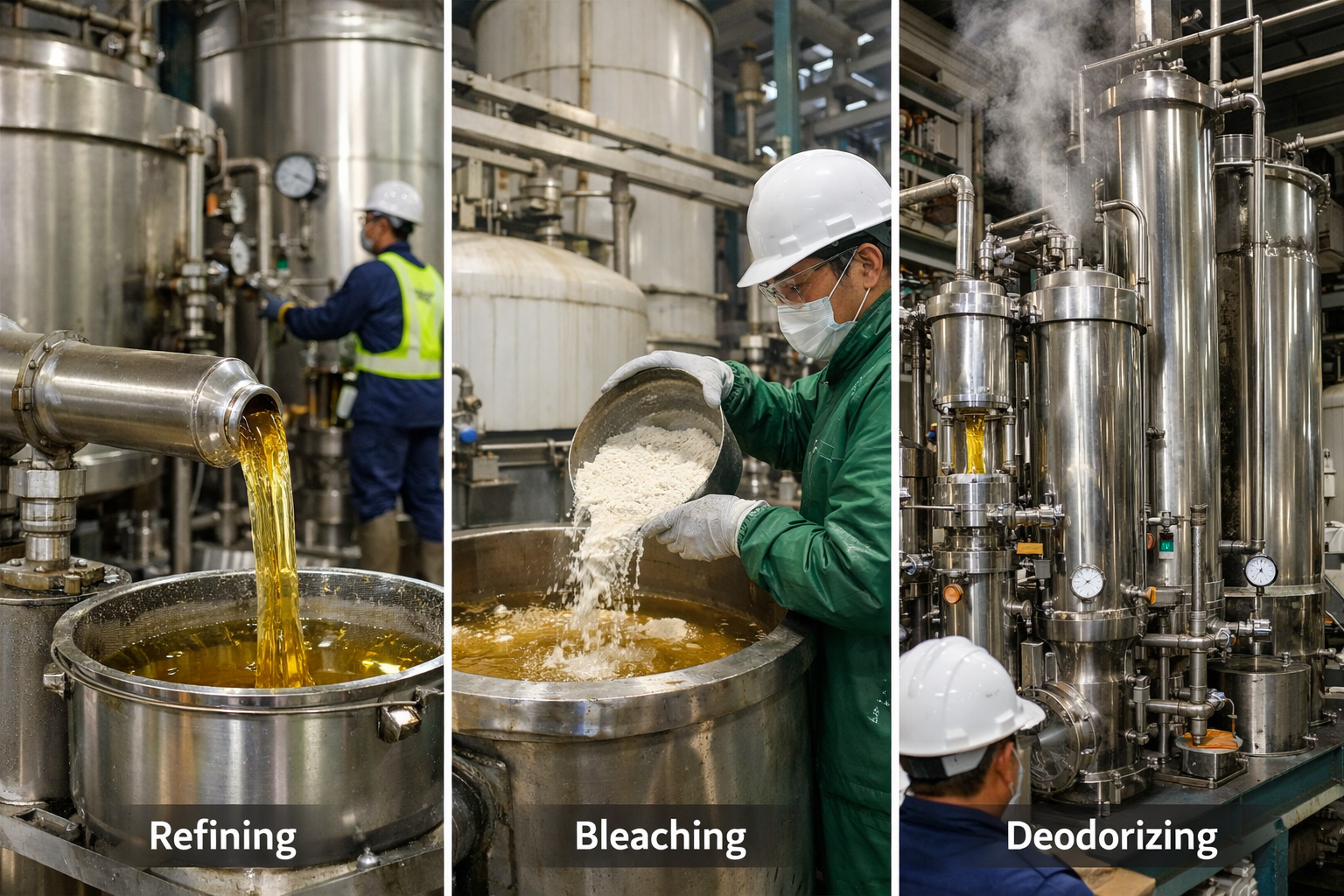 Coconut oil refinery plant