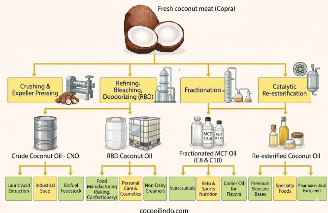 Coconut Oil Processing Flowchart